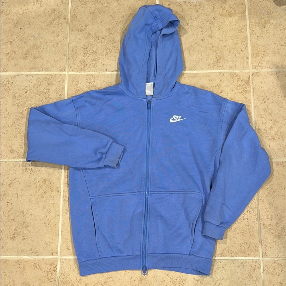 Nike Blue Athletic Zip-Up Jacket